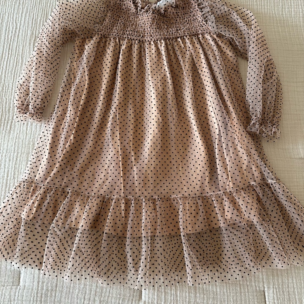 Zara Pink Polka Dot Kids Dress